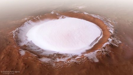 Rusiyalı və avropalı alimlər Marsda böyük buz ehtiyatı aşkar ediblər