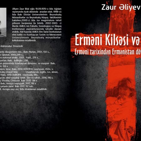 "Erməni kilsəsi və terror..."-tarixçi Zaur Əliyevin yeni kitabı işıq üzü gördü