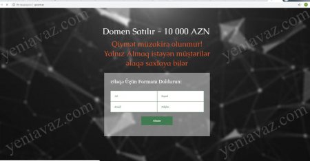 Ziya Məmmədovun oğluna məxsus domen 10 000 manata satılır - FOTOFAKT