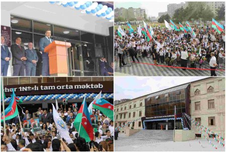 Şuşa şəhər 1 nömrəli tam orta məktəbin Bakının Yasamal rayonu ərazisində yeni binasının 15 sentyabr tarixində açılışı olmuşdur