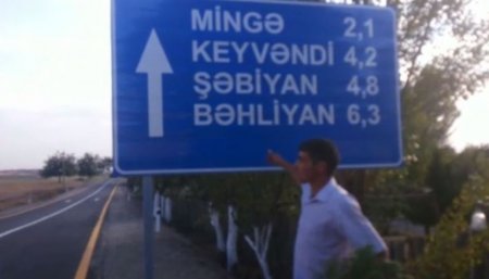 Belə kuryoz saxtakarlıq ancaq bizimkilərin ağlına gələr:kəndin adı lövhədən ...