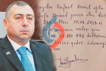 Borca görə vəsiqəsini girov qoyan Rafael Cəbrayılov istefa verd