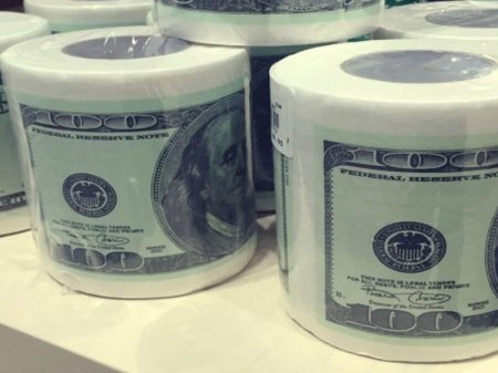 Dolları tualet kağızına çevirmişik