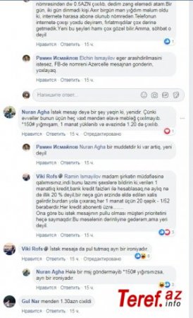 "Hörmətli Azercell, bu fırıldaqçılığın və insanları axmaq yerinə qoymağın.."