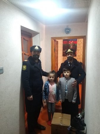 Siyəzəndə polis əməkdaşları şəhid və qazi ailələrini ziyarət ediblər